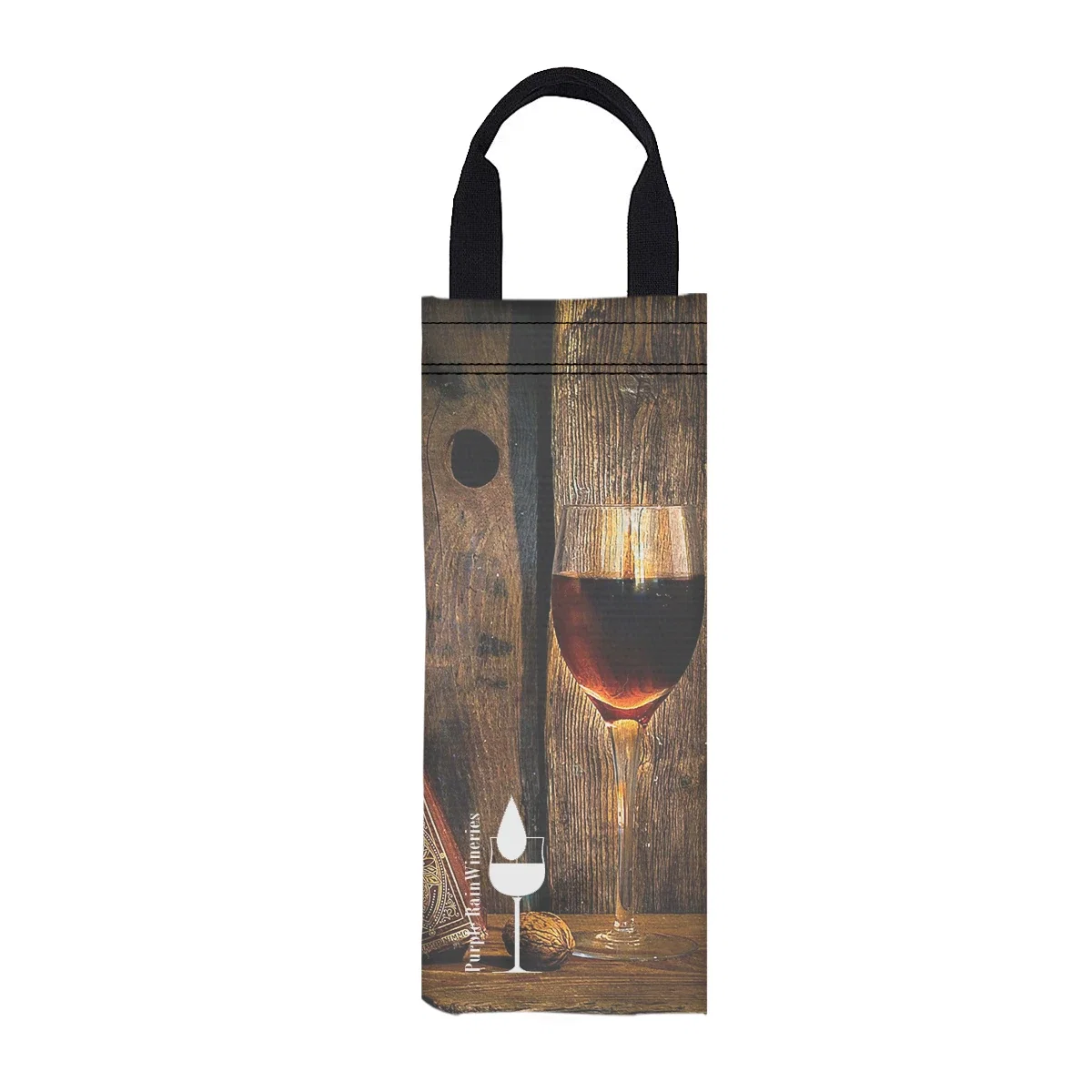 Sixteen inch tote shown with the handles upright