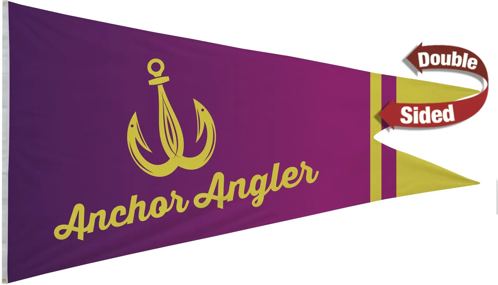 6' x 10' Nylon Burgee Flag Double-Sided — view 2