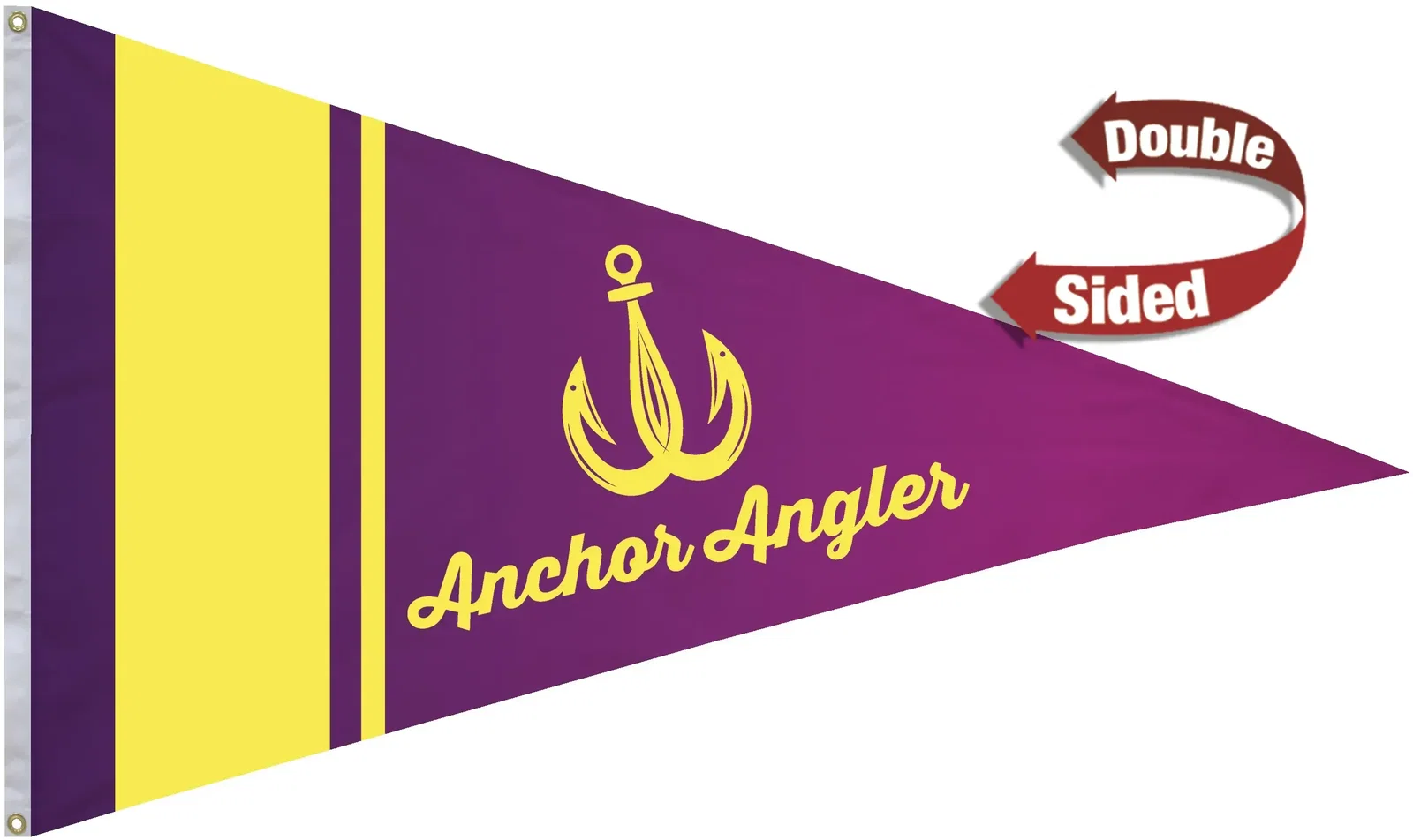 6' x 10' Nylon Pennant Flag Double-Sided — view 2