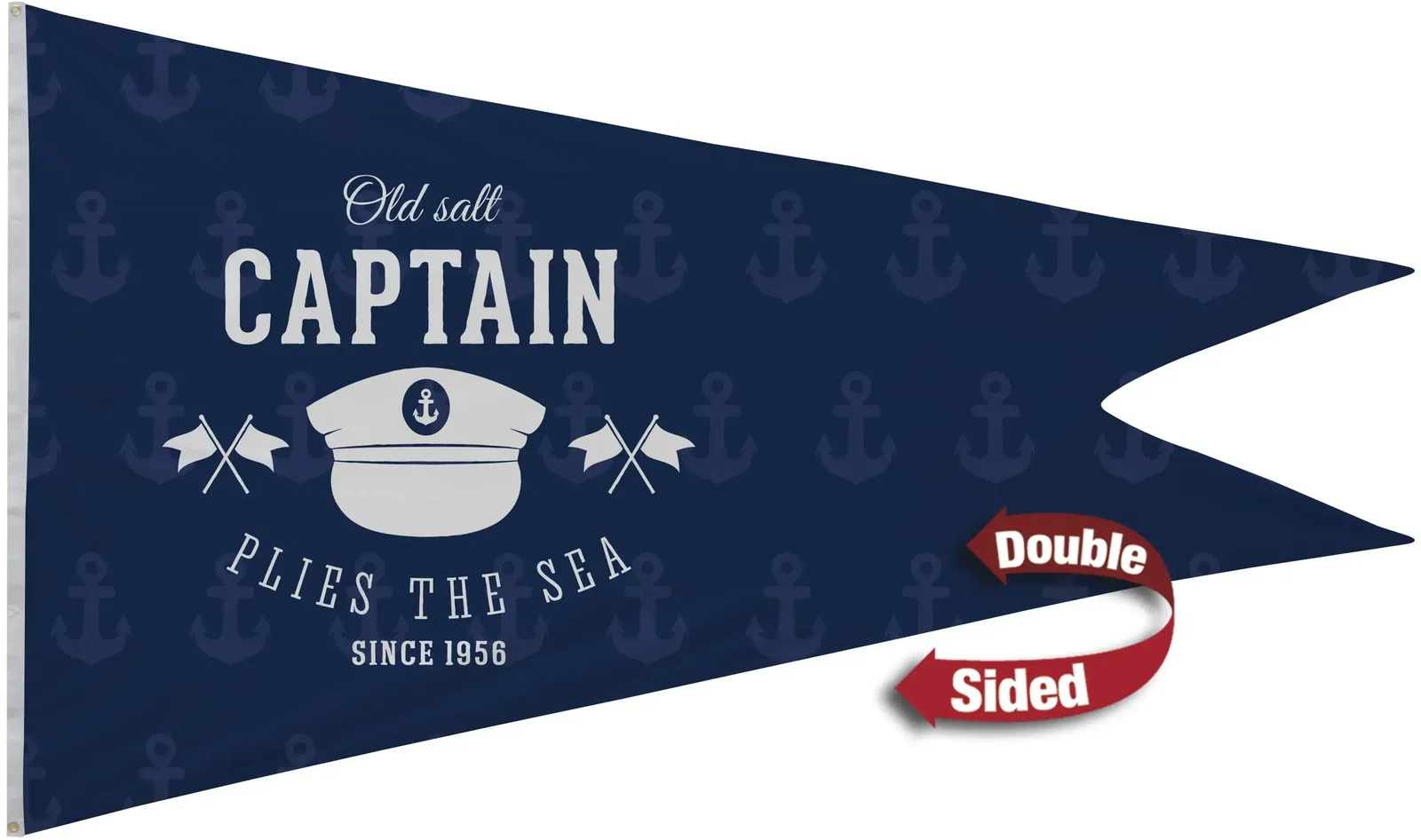6' x 10' Polyester Burgee Flag Double-Sided — view 2