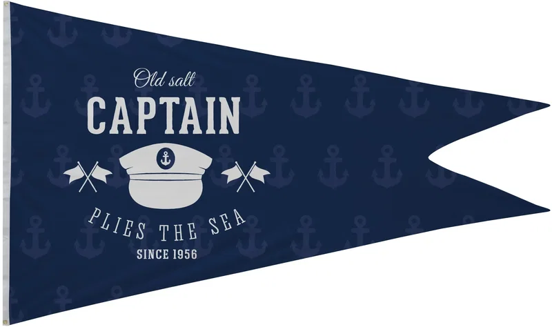 6' x 10' Polyester Burgee Flag Single-Sided — view 2