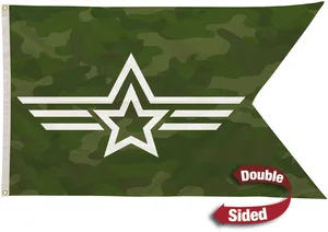 6' x 10' Polyester Guidon Flag Double-Sided