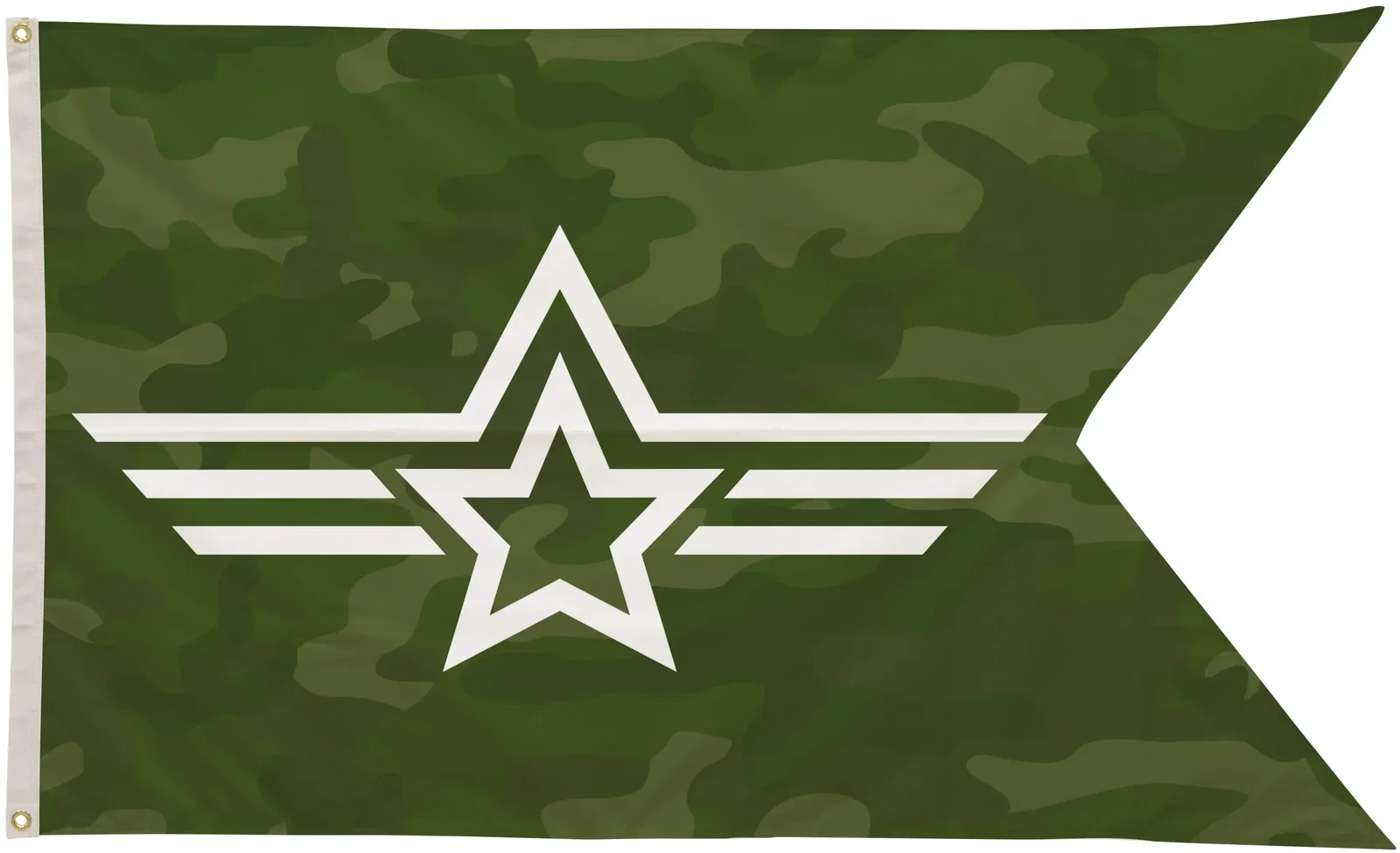 6' x 10' Polyester Guidon Flag Single-Sided — view 2