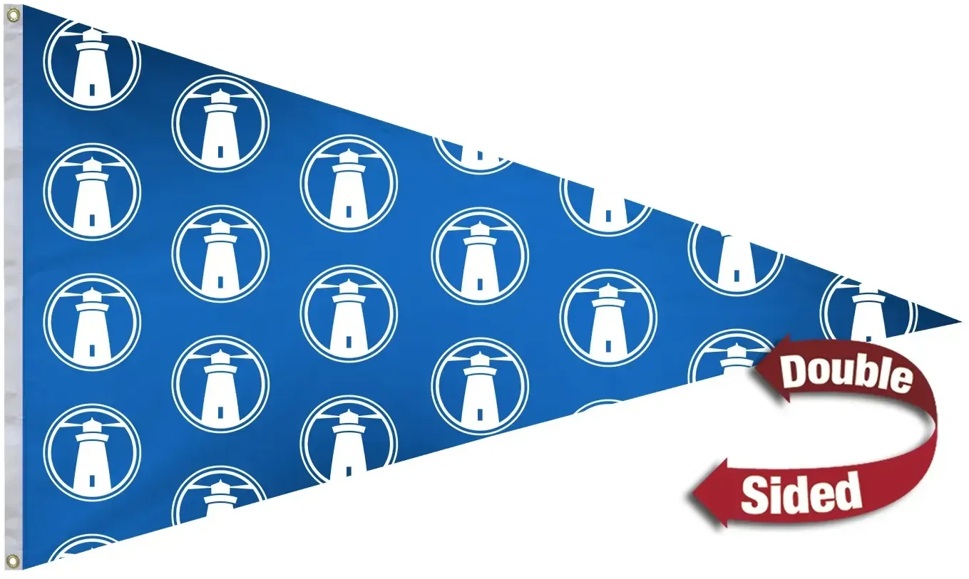 6' x 10' Polyester Pennant Flag Double-Sided — view 2