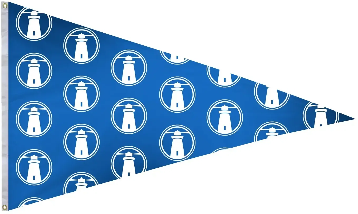 6' x 10' Polyester Pennant Flag Single-Sided — view 2