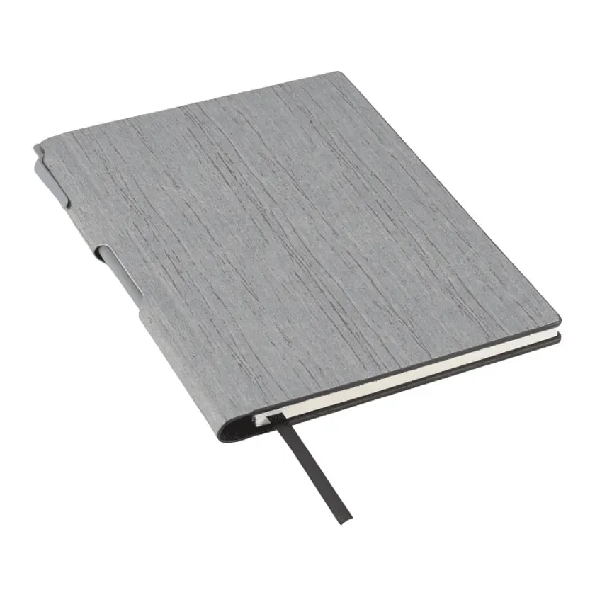 Branded Bari Notebook with Pen - 6" x 8.5" (FSC® Mix) — view 3