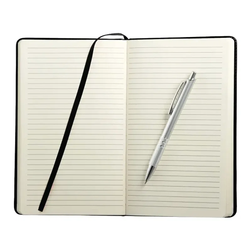 Custom Viola Bound Notebook with Pen - 6" x 8.5" (80 Page, FSC® Mix) — view 2
