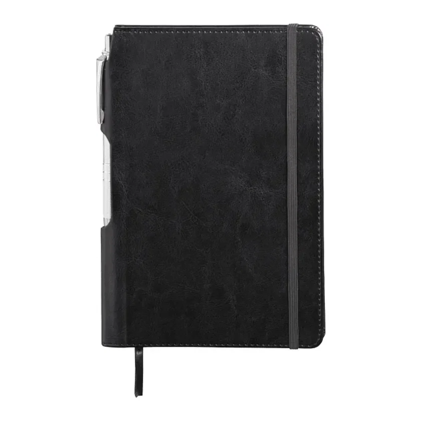Custom Viola Bound Notebook with Pen - 6" x 8.5" (80 Page, FSC® Mix) — view 3