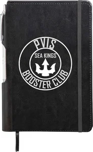 6" x 8.5" Viola Bound Notebook with Pen, 80 Pages