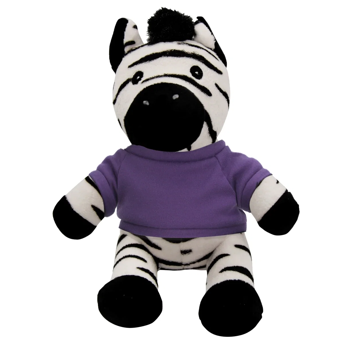 Face detail on the six-inch zebra toy