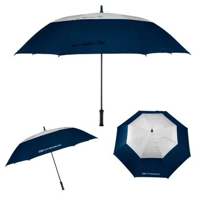 Navy version standing open with a gray accent panel