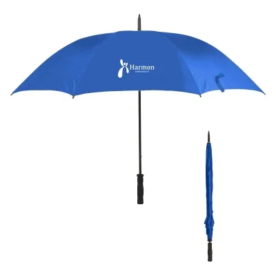 Umbrella shown closed with the fabric wrapped around the shaft