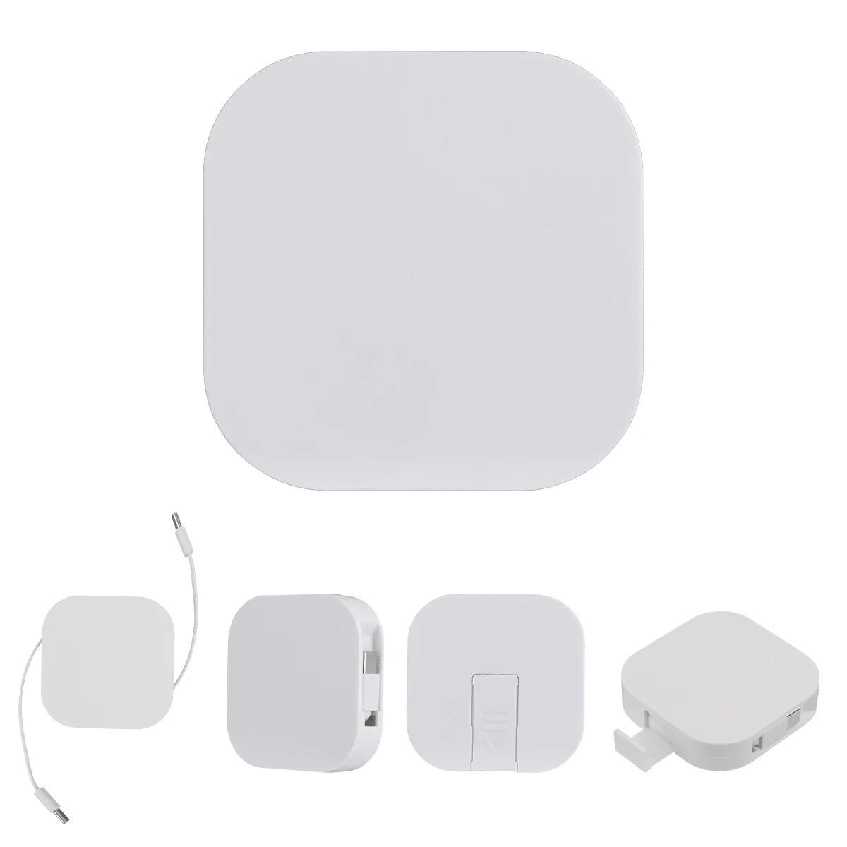 White version folded flat before use