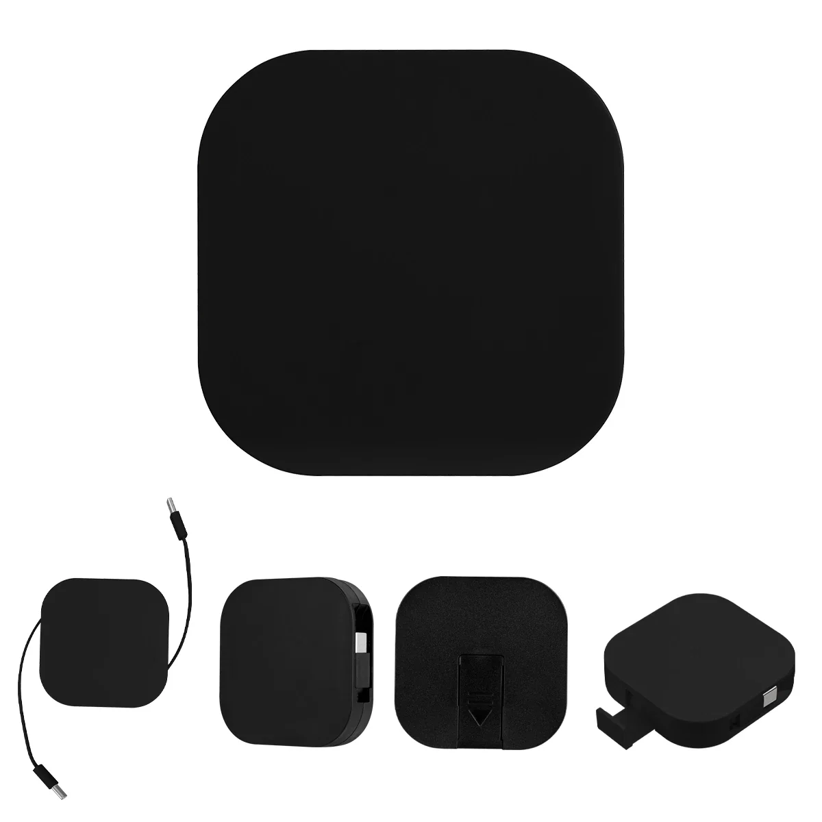 Phone propped upright on the built-in stand