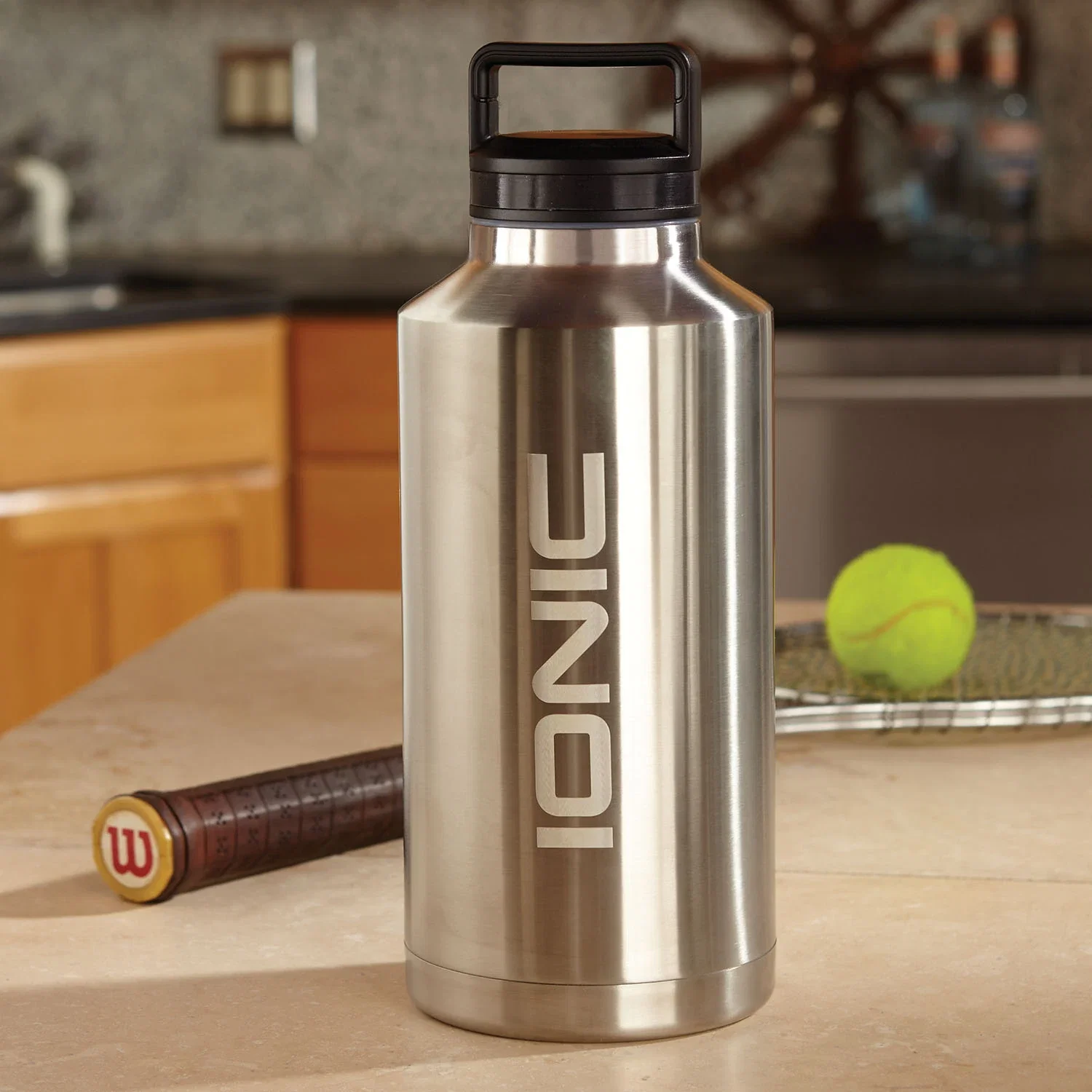 64 oz Stainless Steel Vacuum Growler — Silver