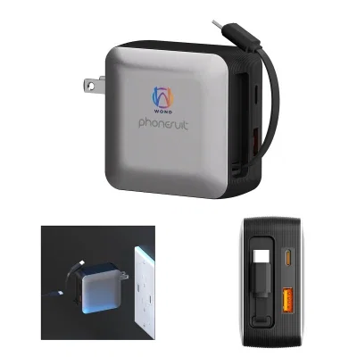Angled view of the two and a half inch charging block
