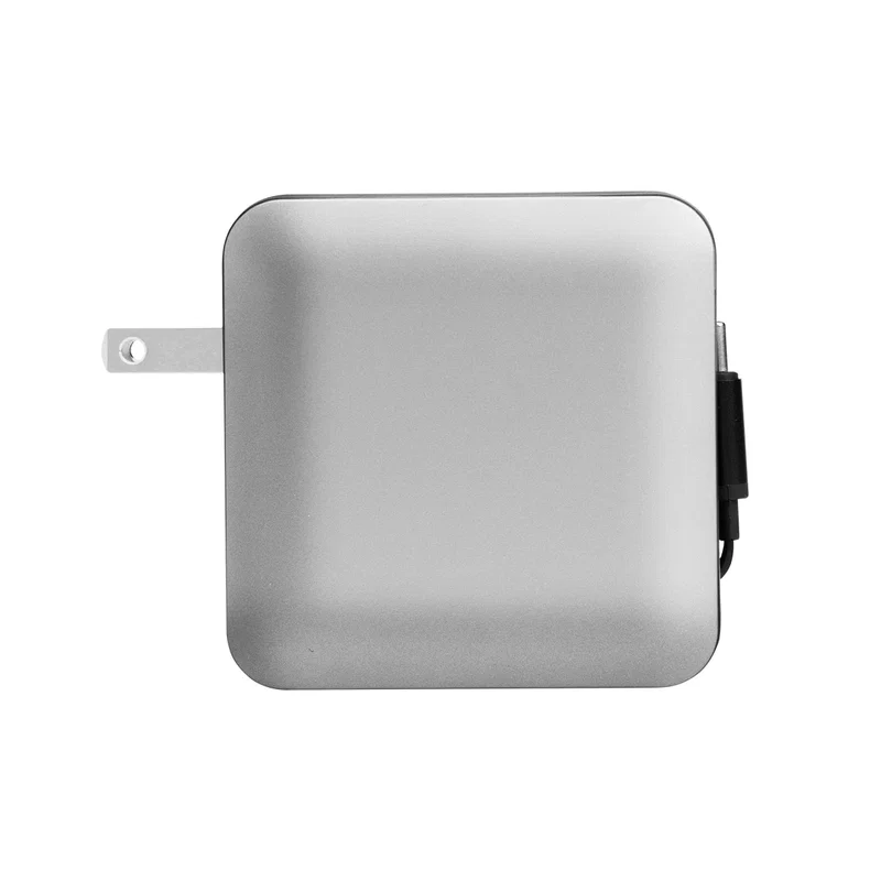 Front face of the power brick photographed straight on