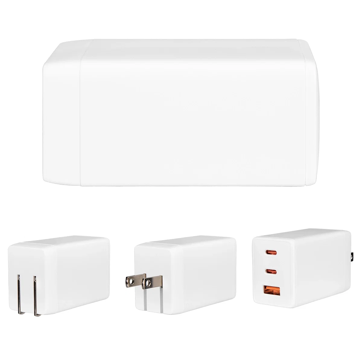 Port side detailed on the compact charging cube