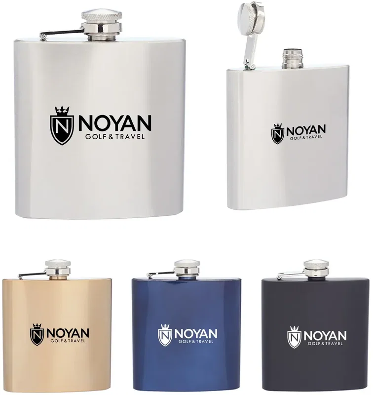 Branded 6oz Flask — view 1