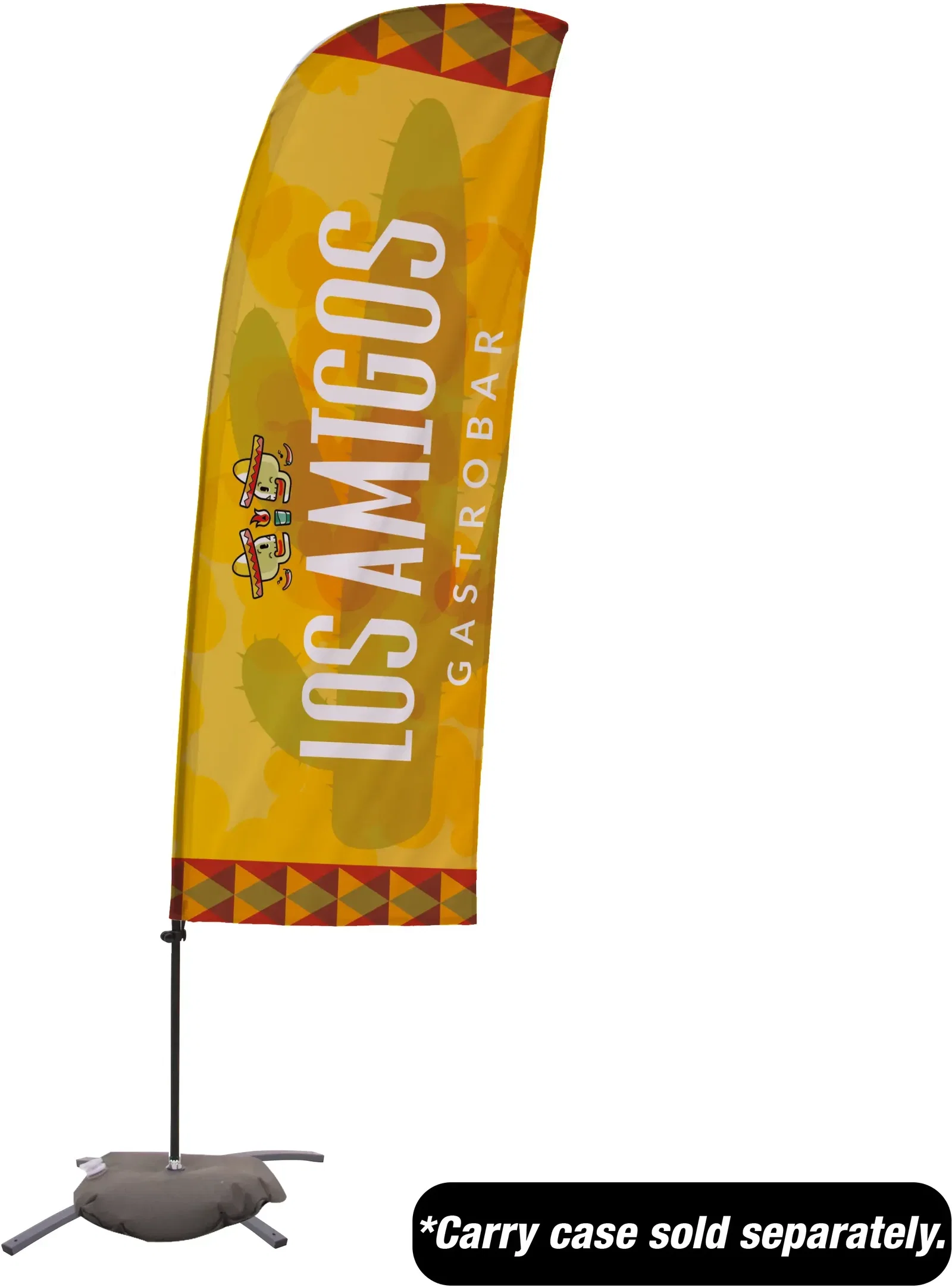 7.5' Value Blade Sail Sign Kit (Single-Sided with Cross Base) — view 2