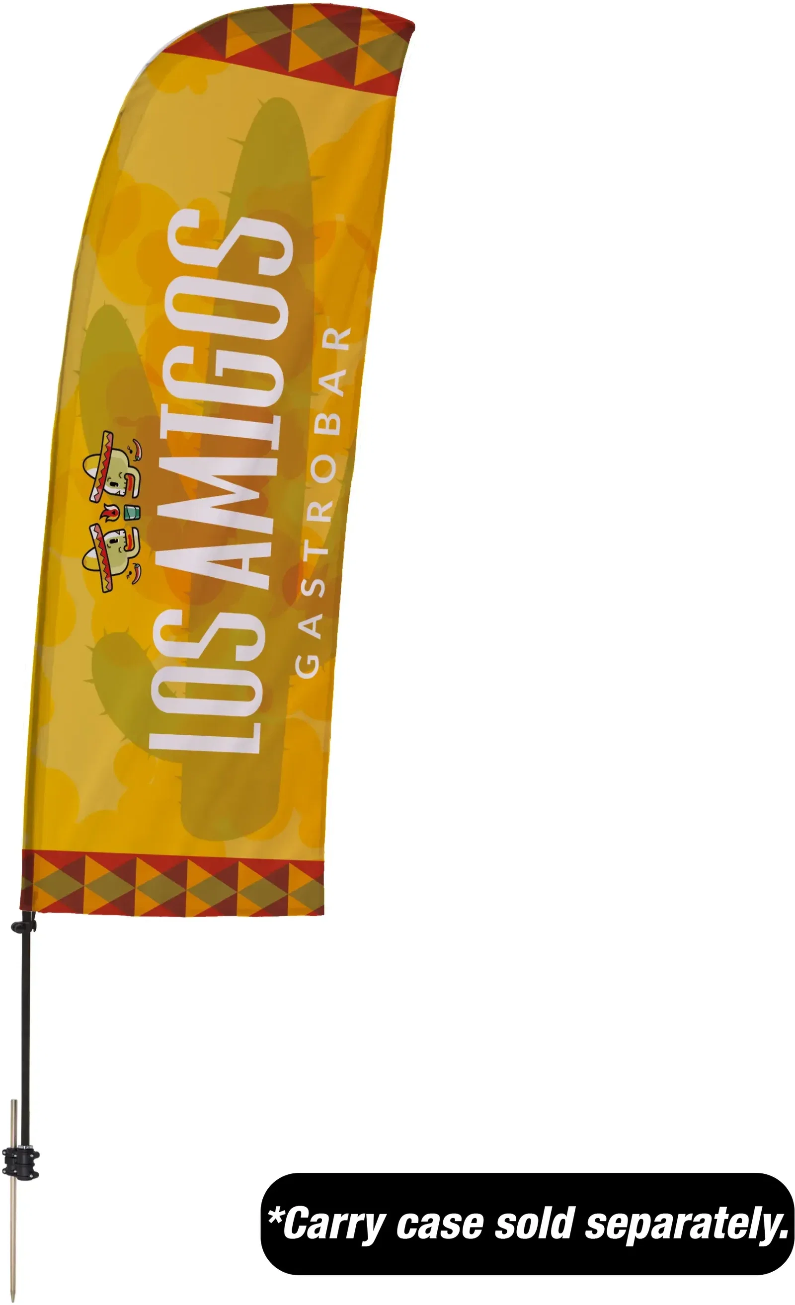 7.5' Value Blade Sail Sign Kit (Single-Sided with Spike Base) — view 4