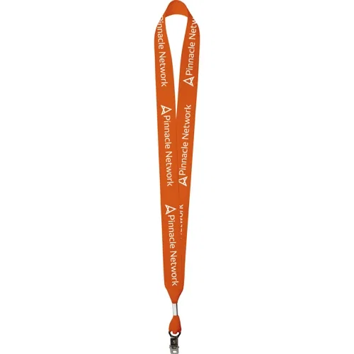 Grosgrain value lanyard with safety breakaway connector, polyester strap