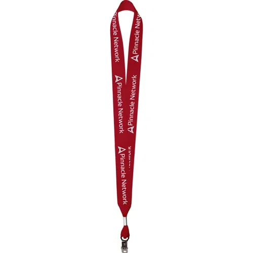 Polyester grosgrain lanyard color variant with metal attachment ring