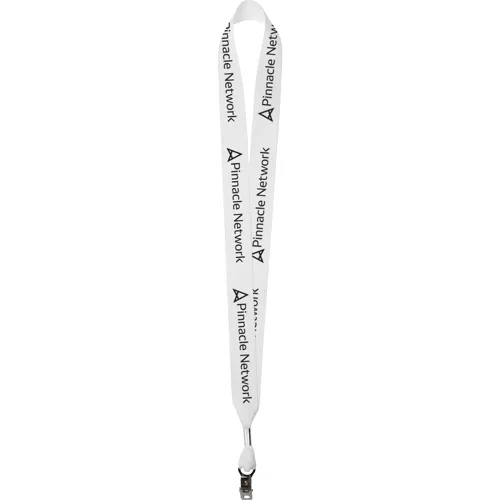 Grosgrain value lanyard color option, continuous-imprint event neck strap