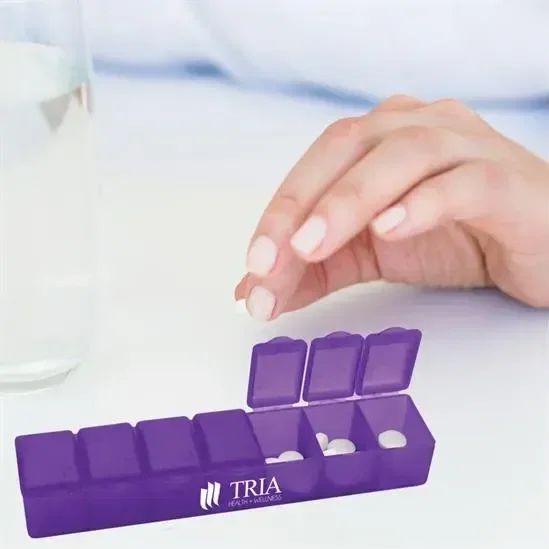 7-Day Pill Case in use