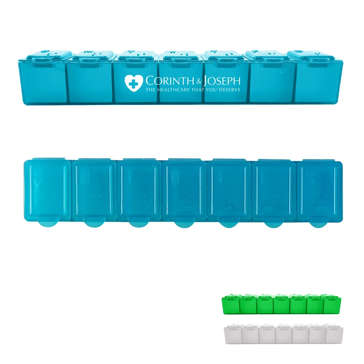Rear of the container showing its flat resting base