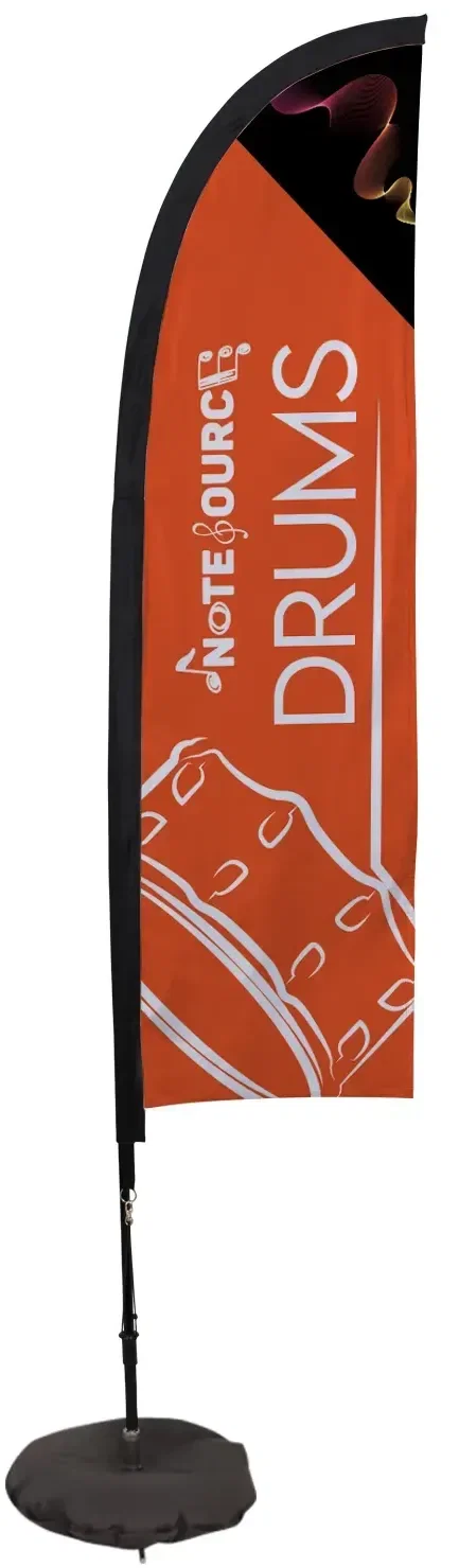 7' Elite Blade Nylon Sail Sign Kit (Single-Sided with Scissor Base) — view 5