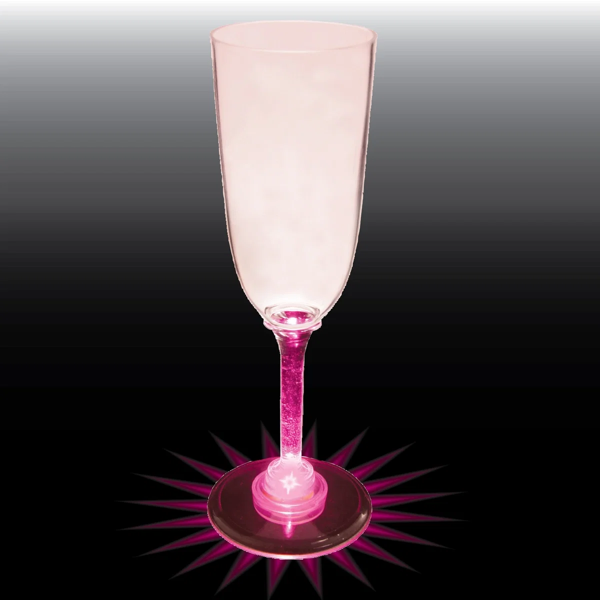 Champagne Glass w/ Light Up Contrast Standard Stem - 7 Oz. — view 3