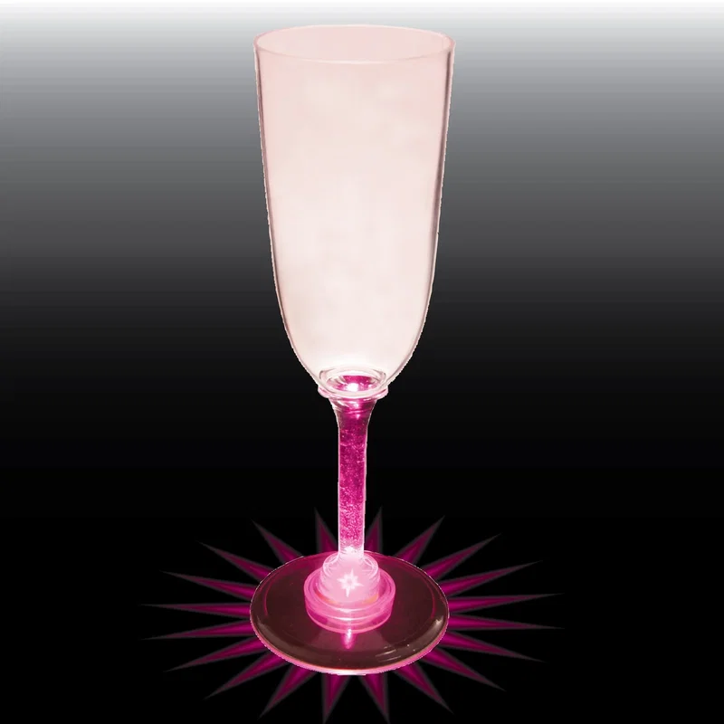 Champagne Glass w/ Light Up Contrast Standard Stem - 7 Oz. — view 3