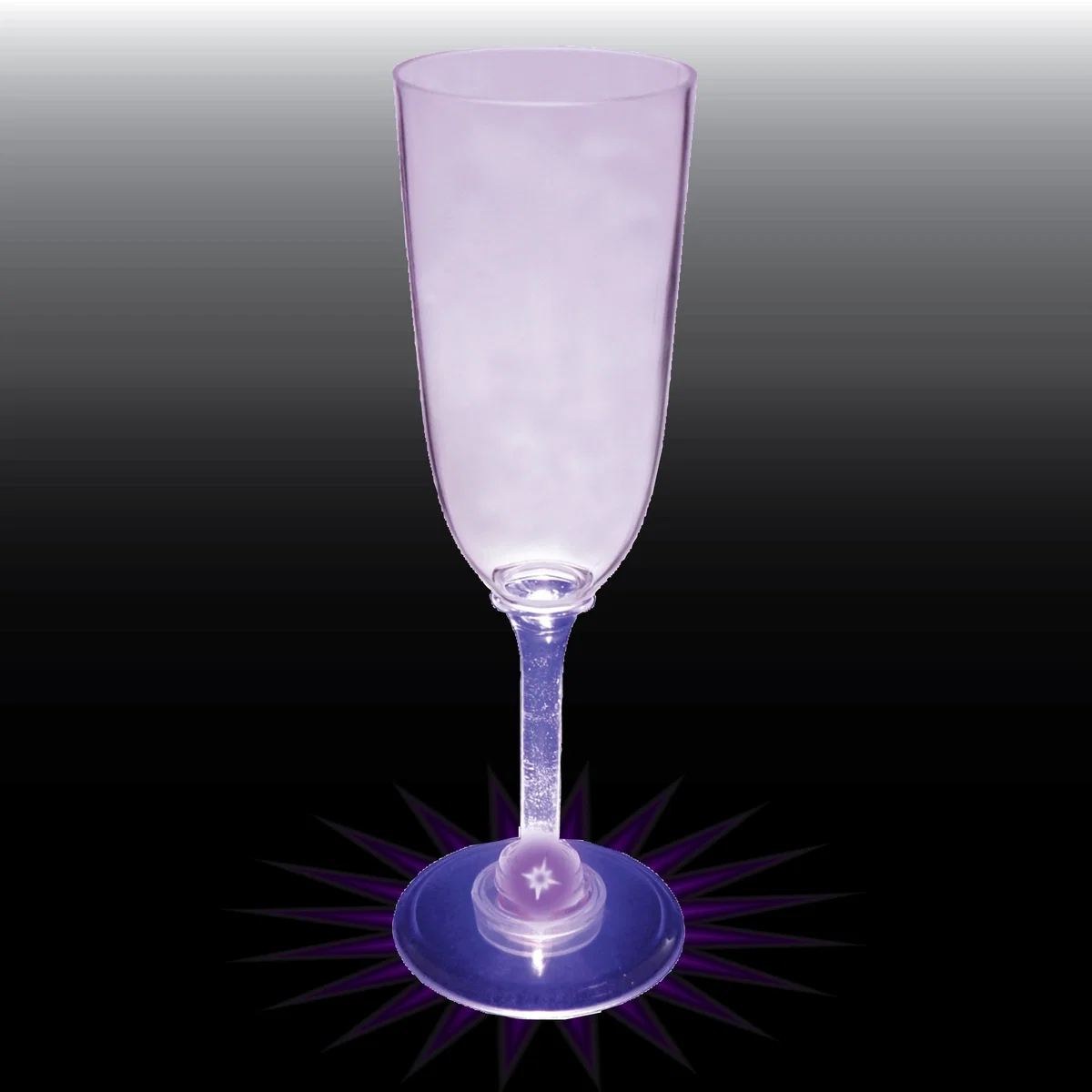 Champagne Glass w/ Light Up Contrast Standard Stem - 7 Oz. — view 4