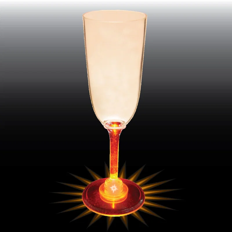Champagne Glass w/ Light Up Contrast Standard Stem - 7 Oz. — view 6