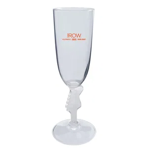 7 oz. Novelty Stem Plastic Champagne Flute
