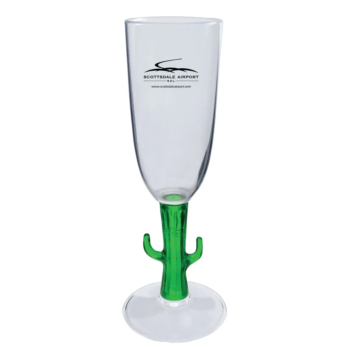 7 oz. Novelty Stem Plastic Champagne Flute — view 2
