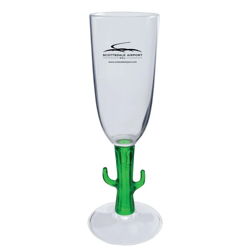 7 oz. Novelty Stem Plastic Champagne Flute — view 2