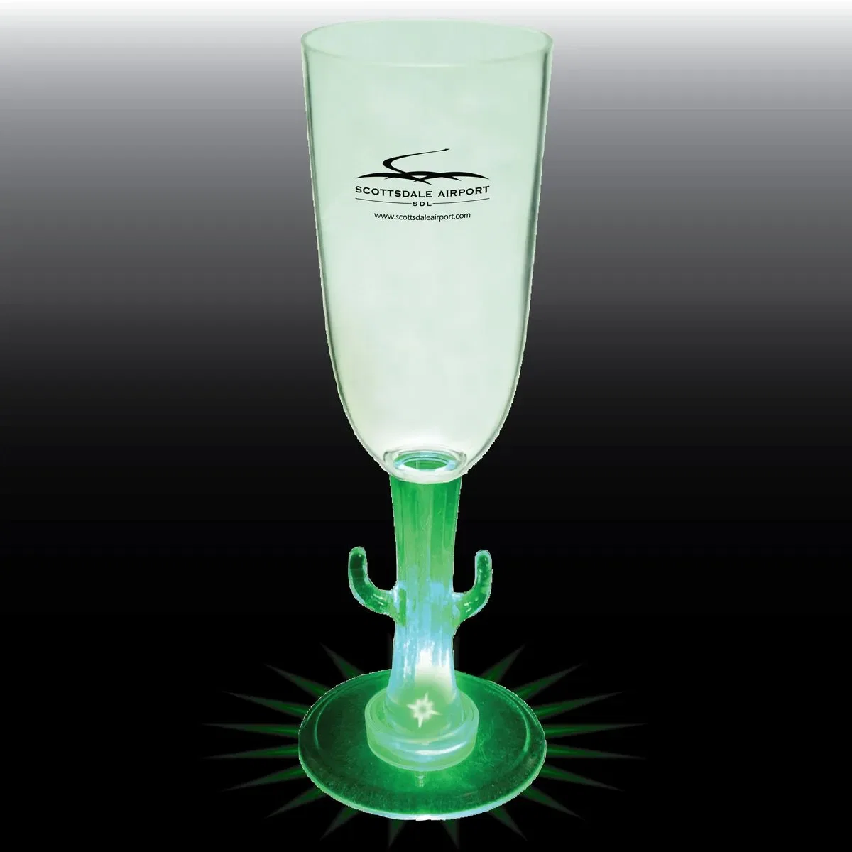 7 oz. Novelty Stem Plastic Champagne Flute — view 5