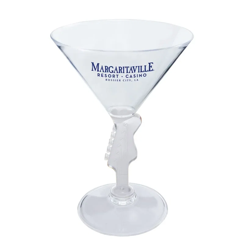 7 oz. Novelty Stem Plastic Martini Glass — view 2