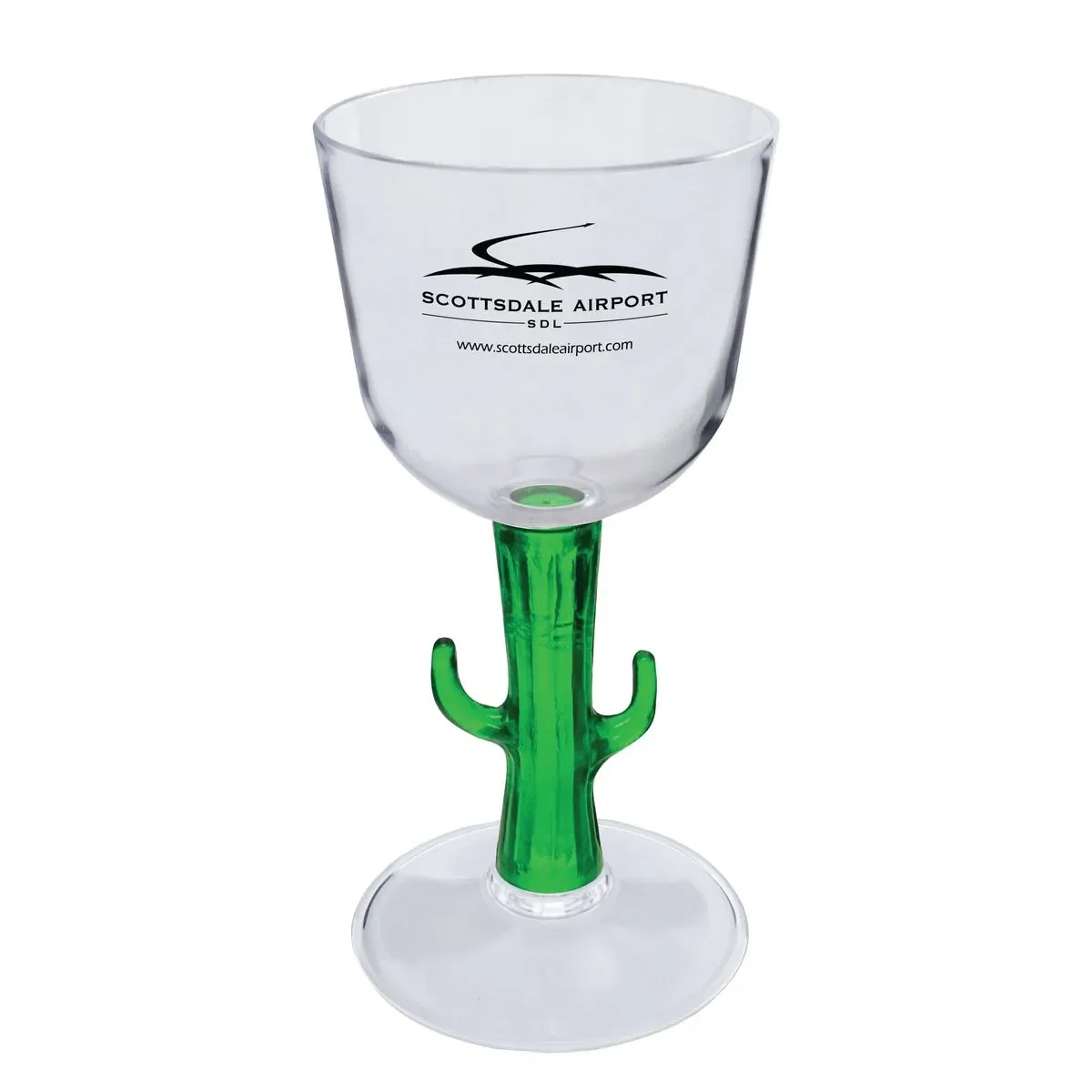7 oz. Novelty Stem Plastic Wine Glass — view 3