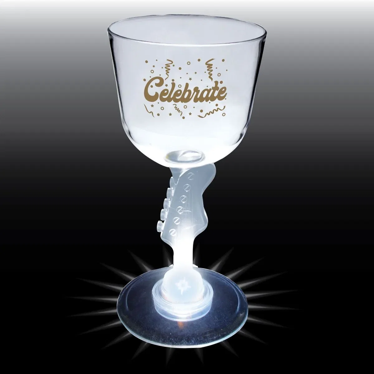 7 oz. Novelty Stem Plastic Wine Glass — view 4