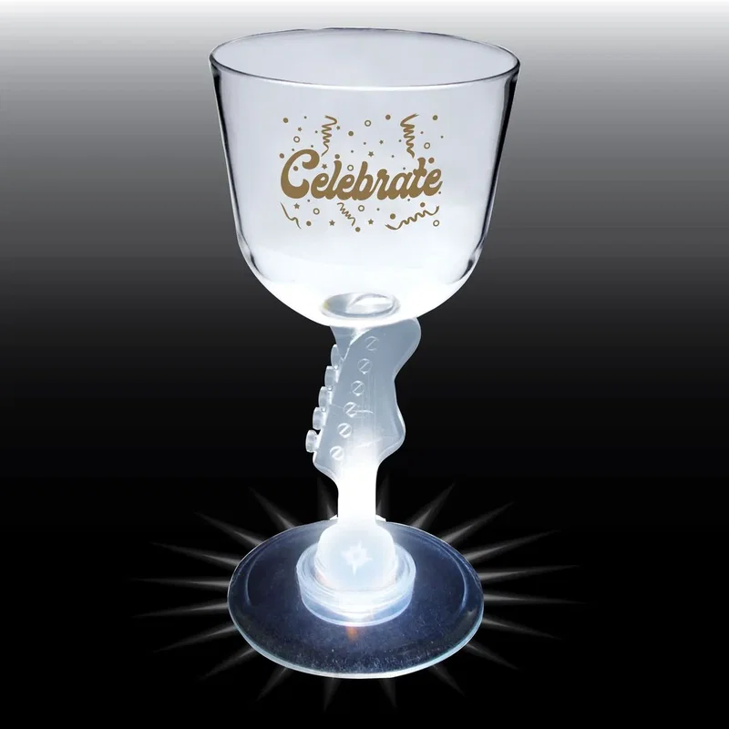 7 oz. Novelty Stem Plastic Wine Glass — view 4