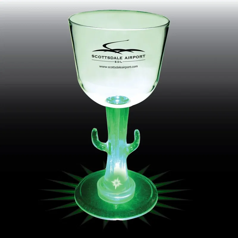 7 oz. Novelty Stem Plastic Wine Glass — view 5