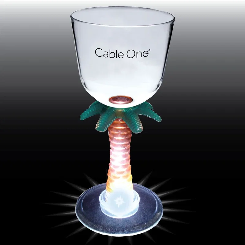 7 oz. Novelty Stem Plastic Wine Glass — view 6