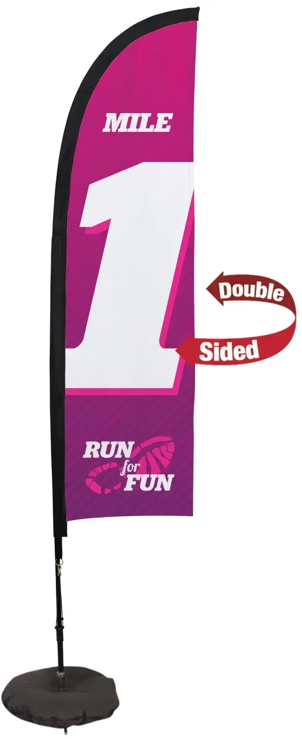 7' Premium Blade Sail Sign Kit (Double-Sided with Scissor Base) — view 6