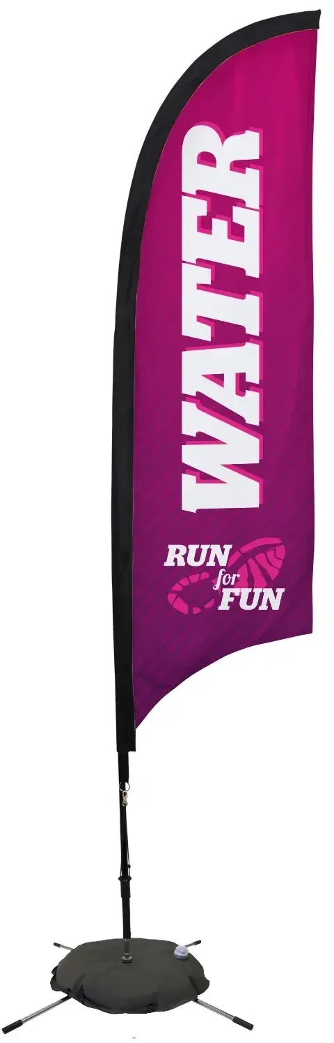 7' Premium Razor Sail Sign Kit (Double-Sided with Scissor Base) — view 3