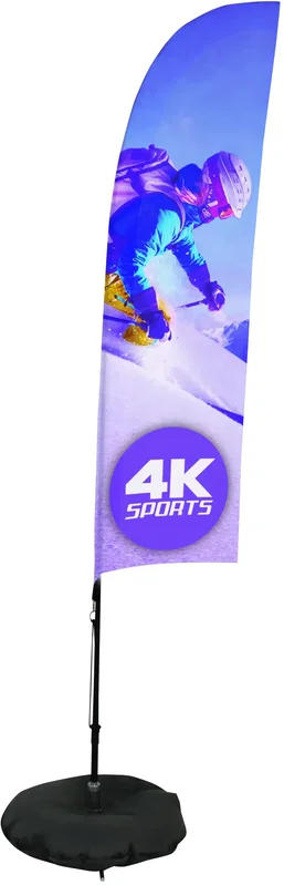 7' Streamline Blade Sail Sign Kit (Single-Sided with Scissor Base) — view 6