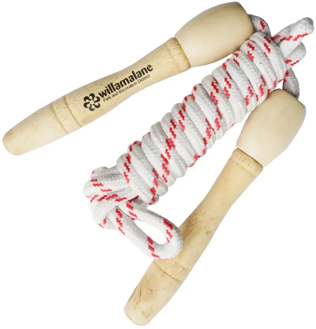 Wooden Handle Jump Rope - 7" — view 2
