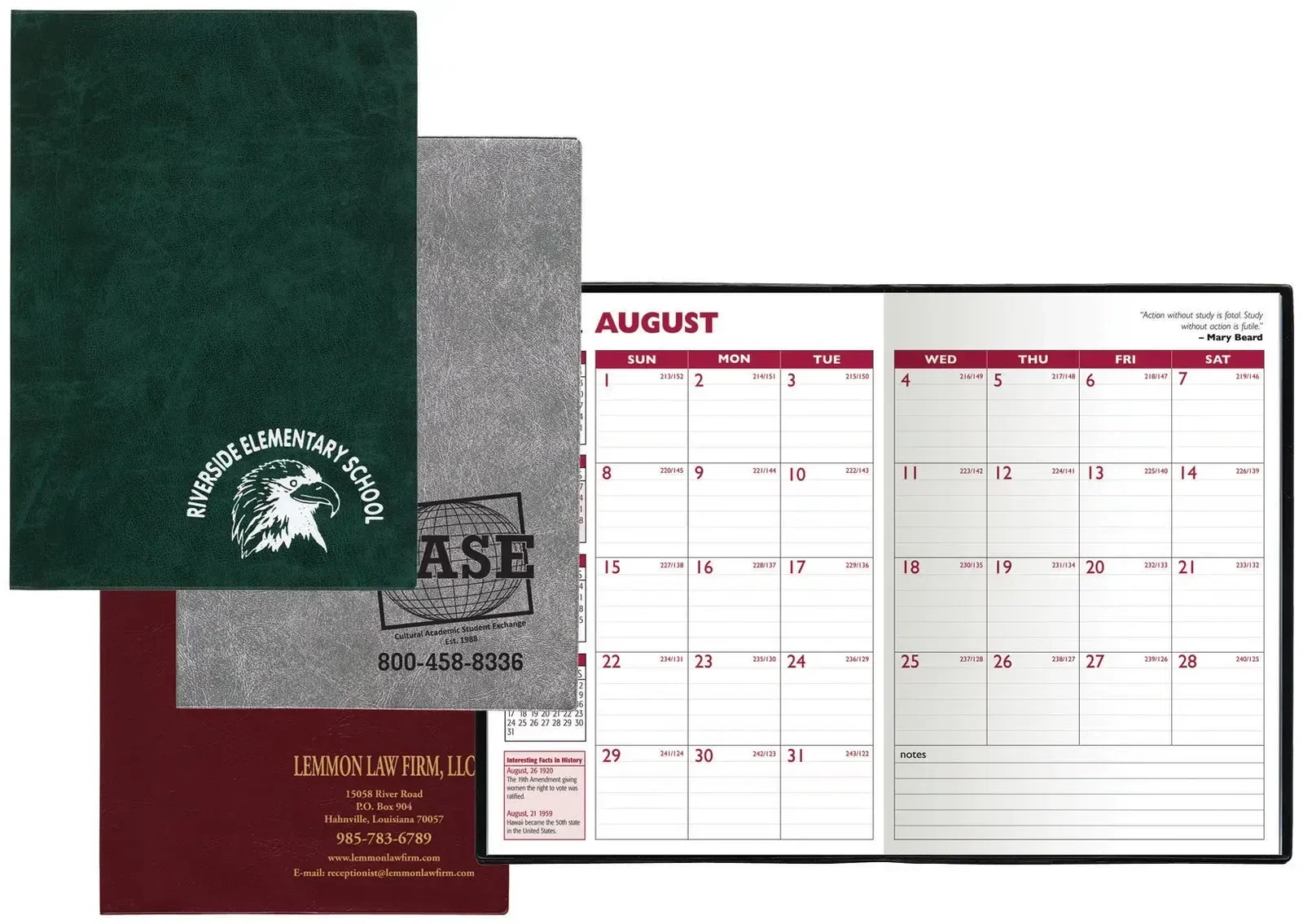 Personalized Executive Vinyl Cover Academic Planner - 7 x 10 — view 10